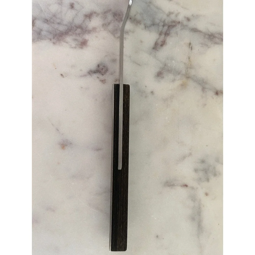 Vernco Vintage Carving Fork Stainless Steel Japan Wood Handle Mid Century Modern